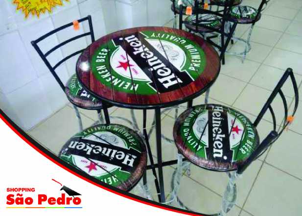 Jogo de mesa para bar