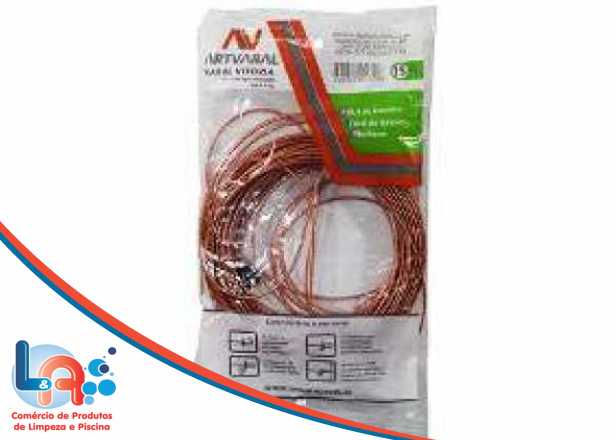 Varal de aço com PVC